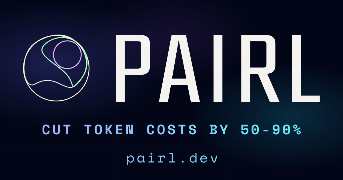 Pairl v1.5 – dual channel token compression for agentic workflows — 官网预览图
